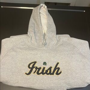 NWOT adidas Notre Dame Women’s Gray Hooded Sweatshirt